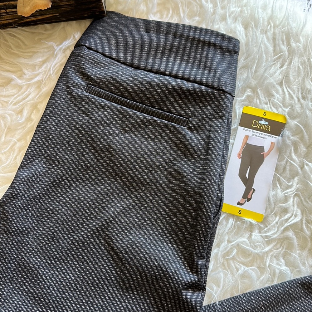 Dalia Black Stone Tummy Control Pants NWT